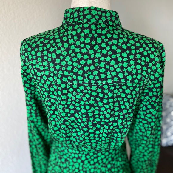 ❌SOLD❌ Charming Floral Midi Shirt Dress Tie Belt - Picture 7 of 16